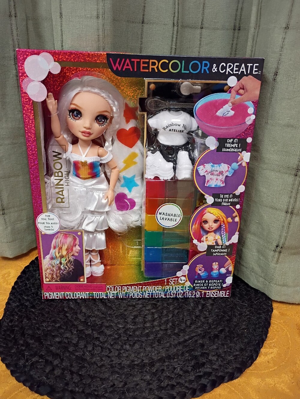 NEW Rainbow High Watercolor & Create Customizable Fashion Doll & Accessories 11"